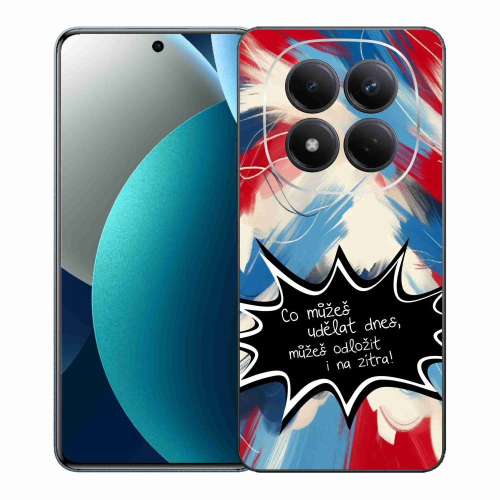 Gélový kryt mmCase na Xiaomi Redmi Note 15 Pro - vtipný text 9 čierne pozadie