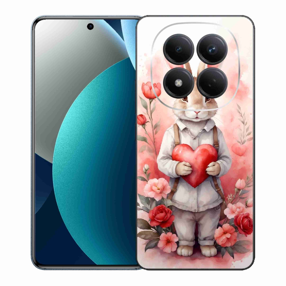 Gélový kryt mmCase na Xiaomi Redmi Note 15 Pro - zajac so srdiečkom
