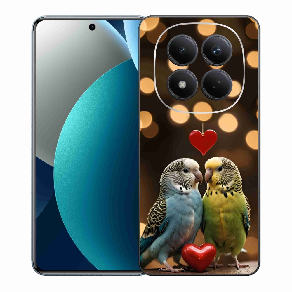 Gélový kryt mmCase na Xiaomi Redmi Note 15 Pro - zamilovaní papagáje