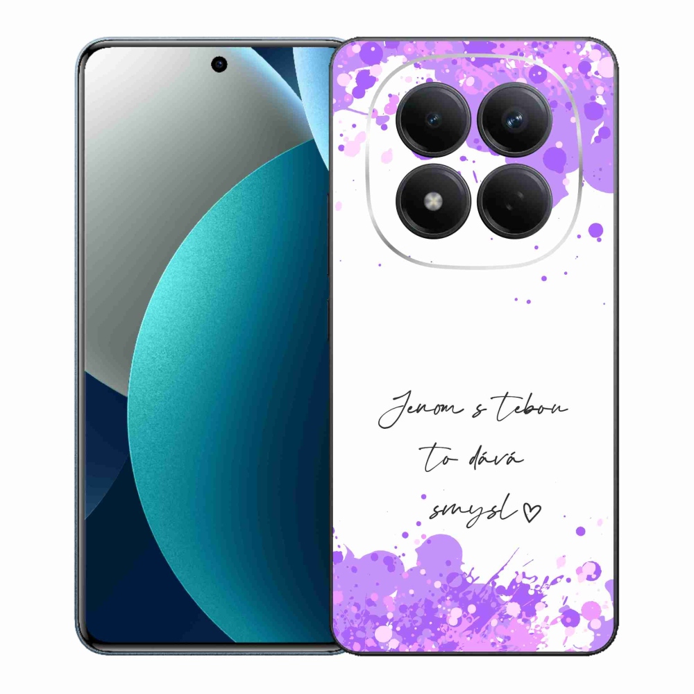 Gélový kryt mmCase na Xiaomi Redmi Note 15 Pro - zamilovaný text biele pozadie