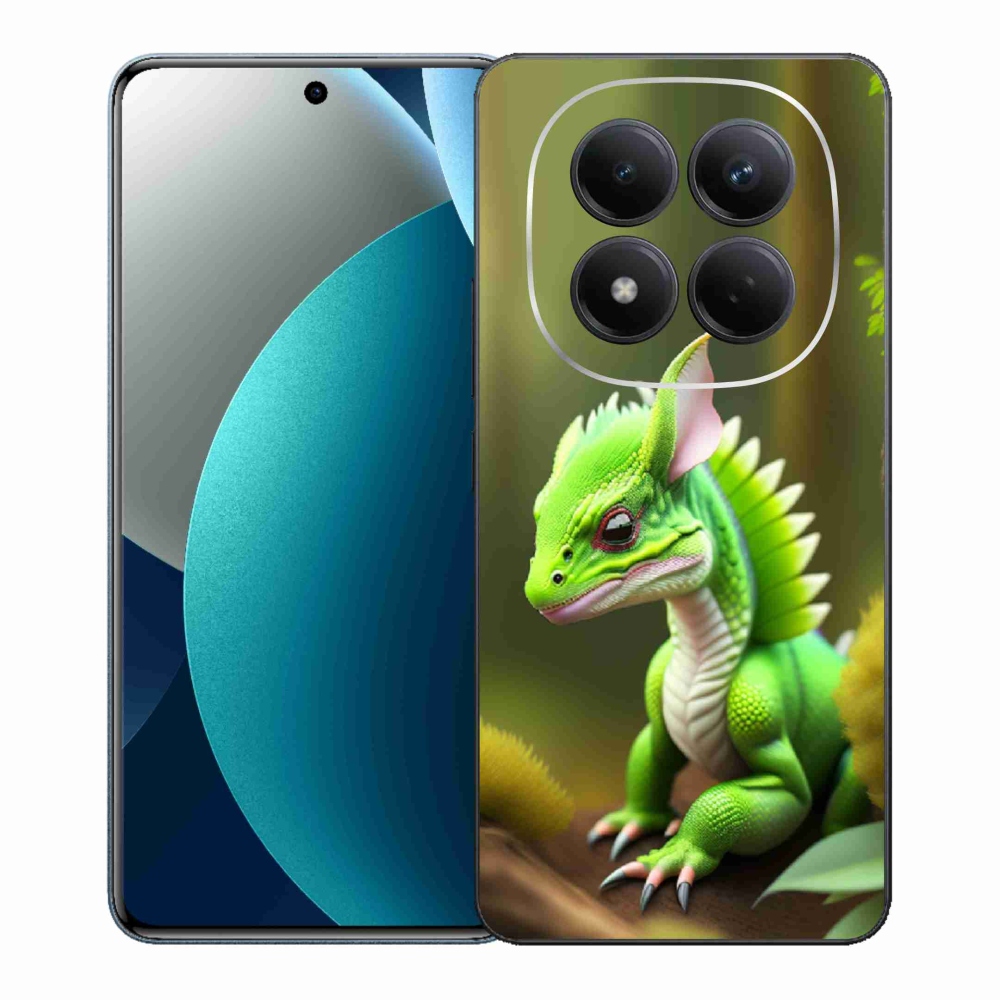 Gélový kryt mmCase na Xiaomi Redmi Note 15 Pro - zelený dráčik