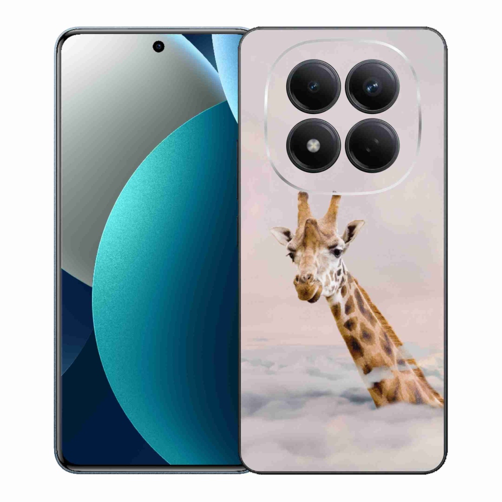 Gélový kryt mmCase na Xiaomi Redmi Note 15 Pro - žirafa v oblakoch