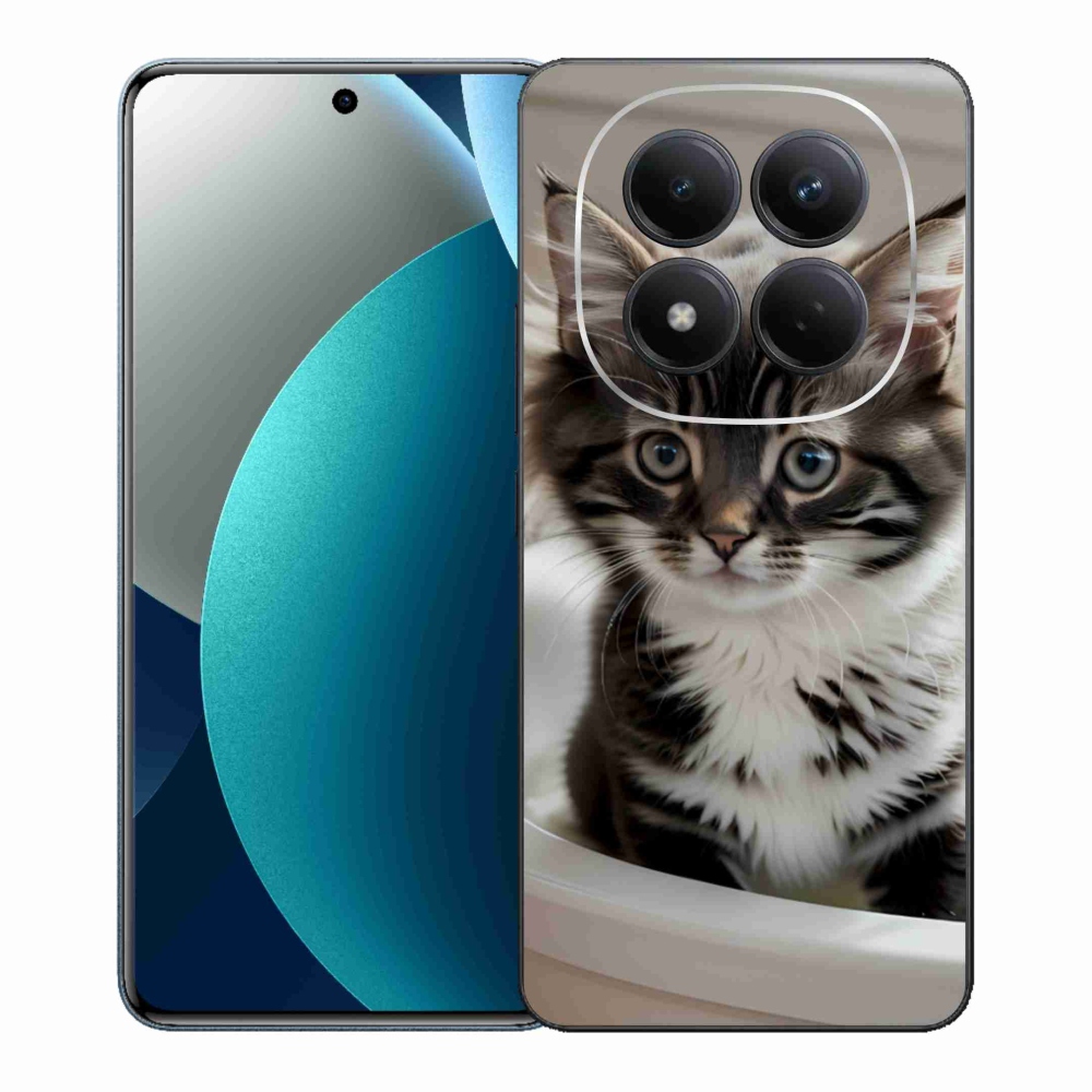 Gélový kryt mmCase na Xiaomi Redmi Note 15 Pro - zvedavé mačiatko