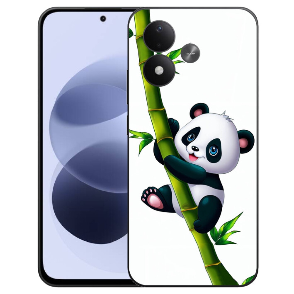 Gélový kryt mmCase na Xiaomi Redmi Note 17 4G/5G - panda na bambuse