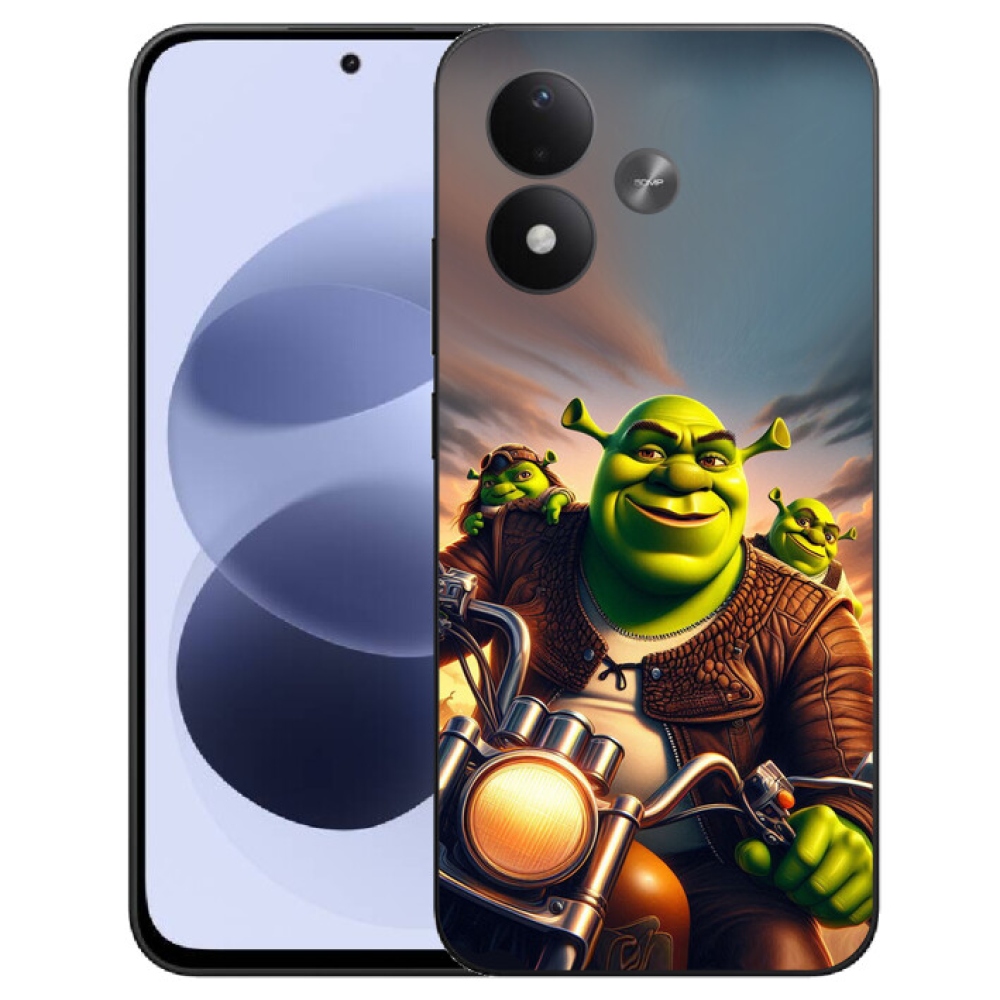 Gélový kryt mmCase na Xiaomi Redmi Note 17 4G/5G - zhrek na motorke