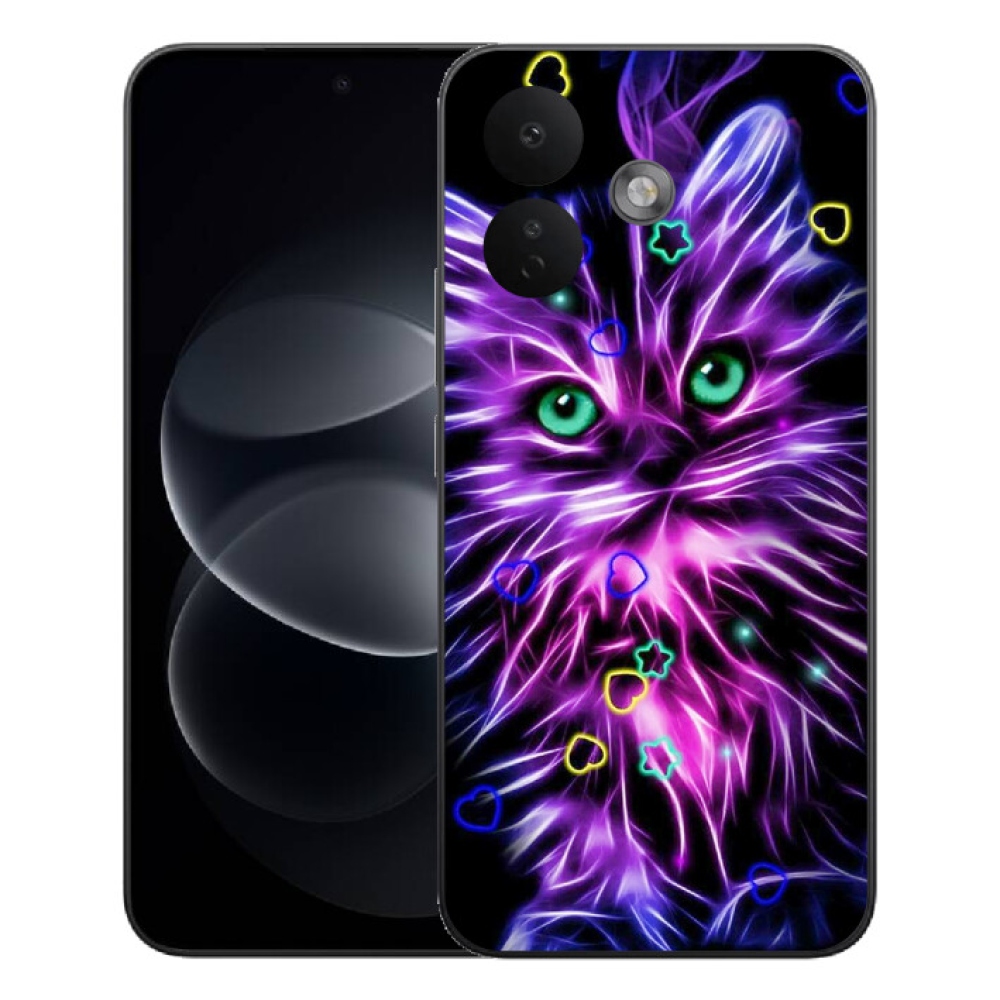 Gélový kryt mmCase na Xiaomi Redmi Note 17 Pro 5G - abstraktná mačka