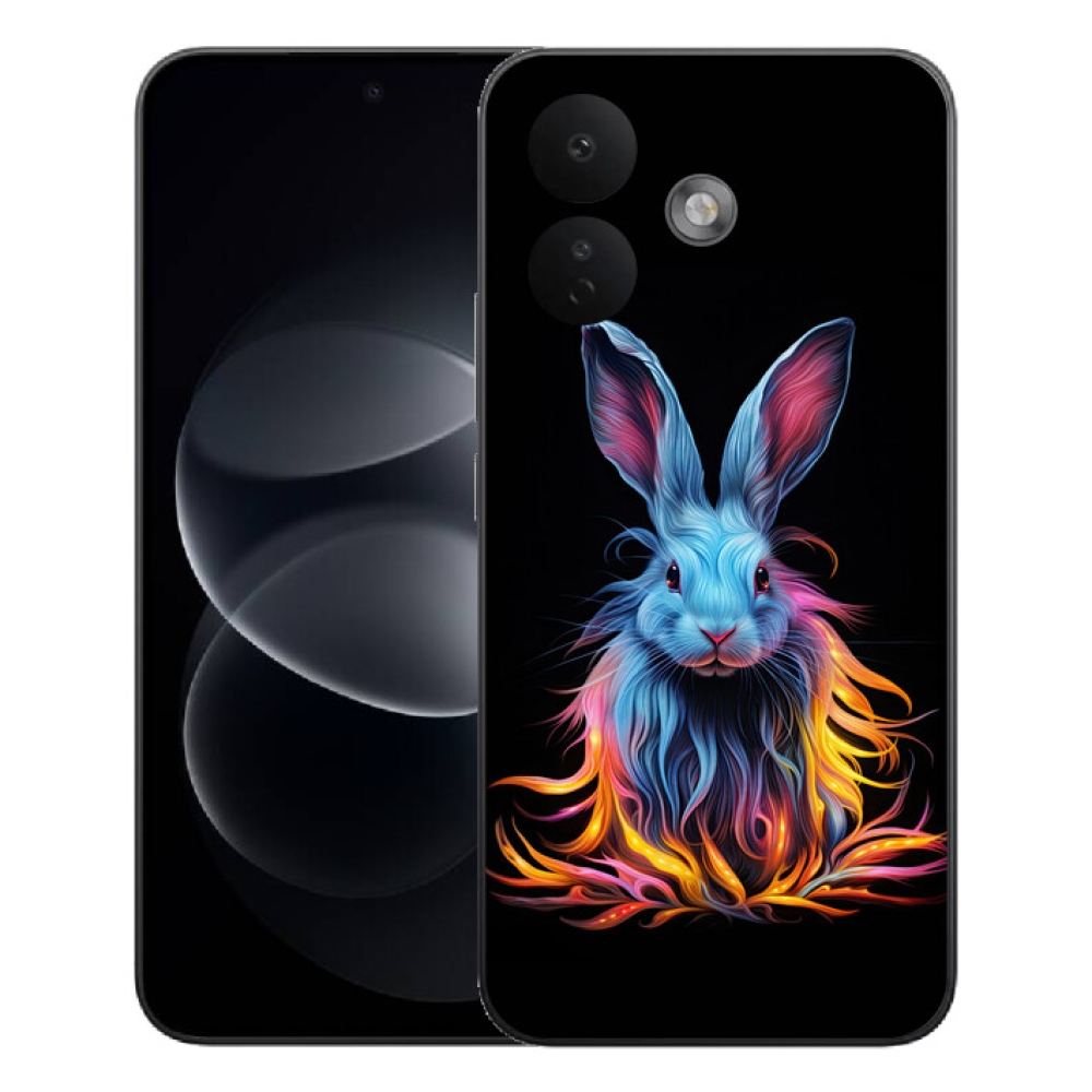 Gélový kryt mmCase na Xiaomi Redmi Note 17 Pro 5G - abstraktný zajac