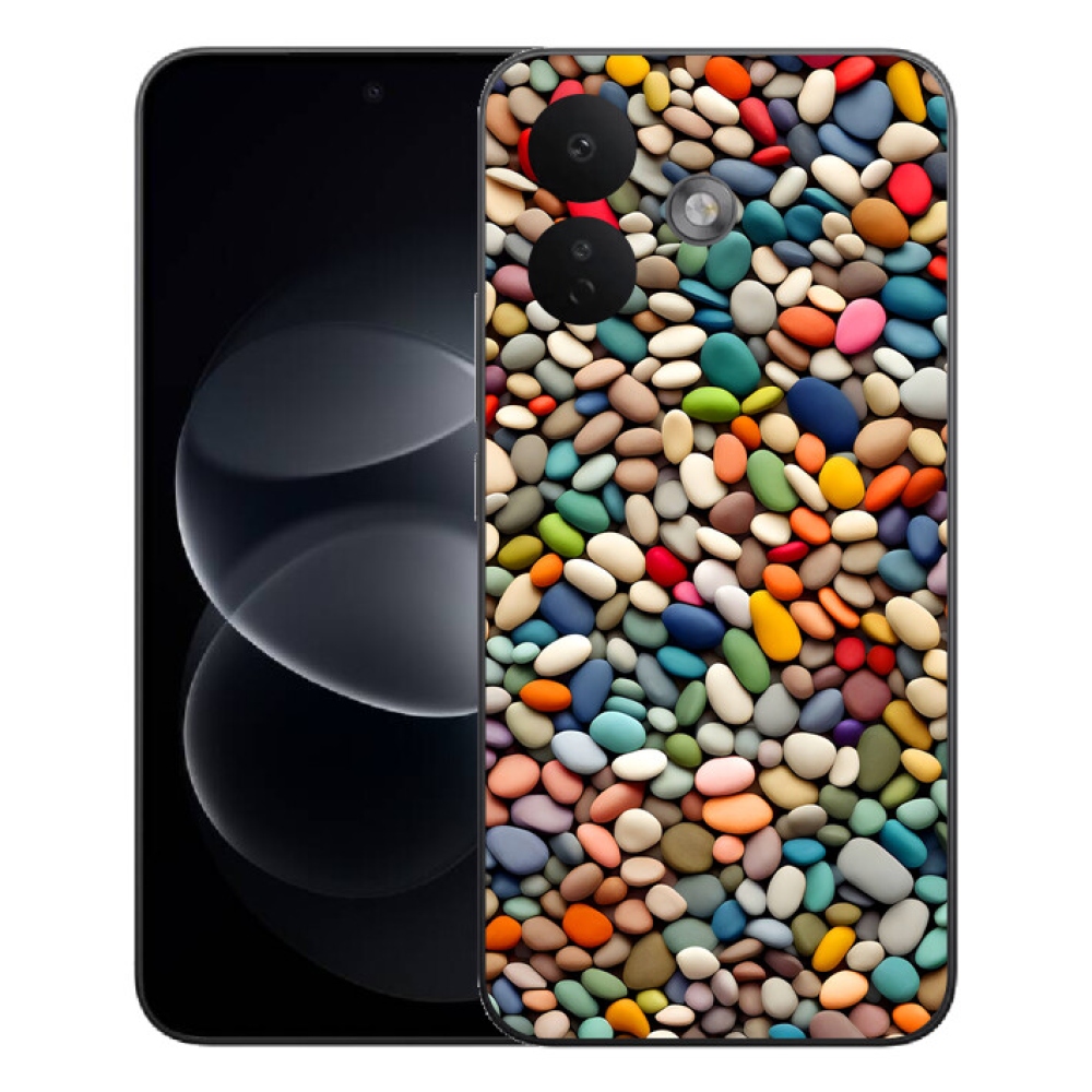 Gélový kryt mmCase na Xiaomi Redmi Note 17 Pro 5G - farebné kamienky 2