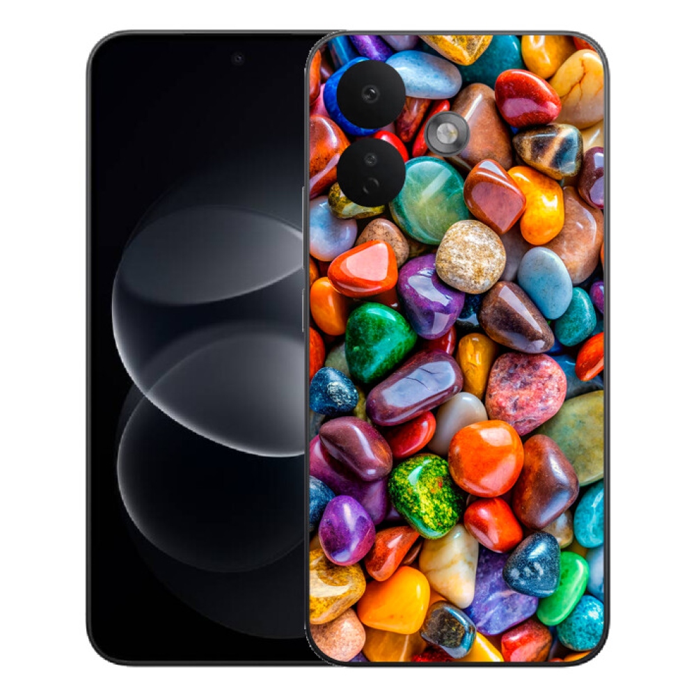 Gélový kryt mmCase na Xiaomi Redmi Note 17 Pro 5G - farebné kamienky