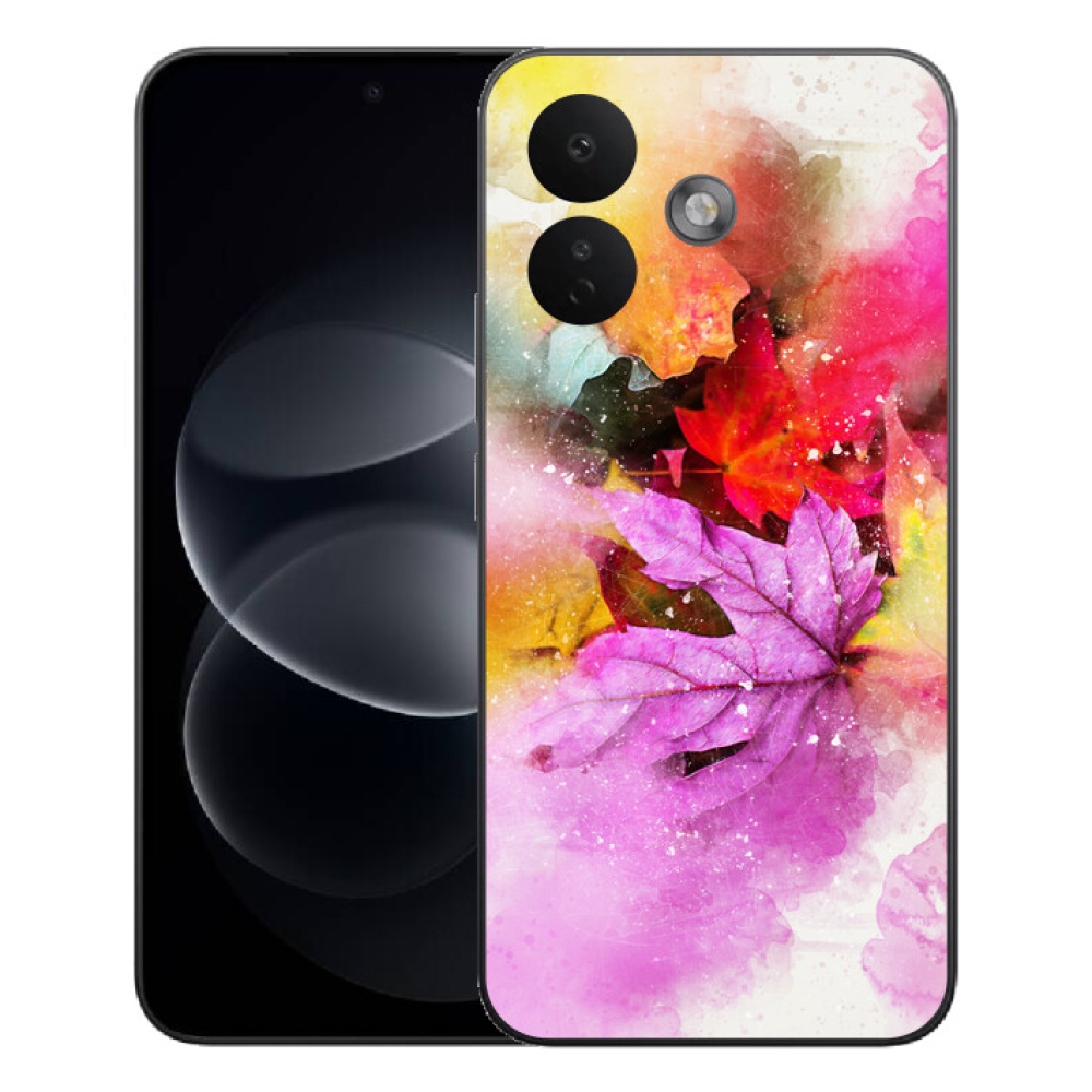 Gélový kryt mmCase na Xiaomi Redmi Note 17 Pro 5G - farebné listy