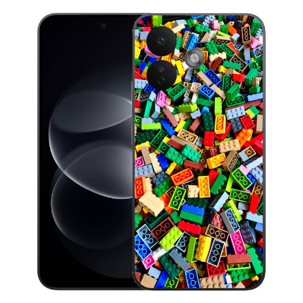 Gélový kryt mmCase na Xiaomi Redmi Note 17 Pro 5G - farebné stavebné kocky