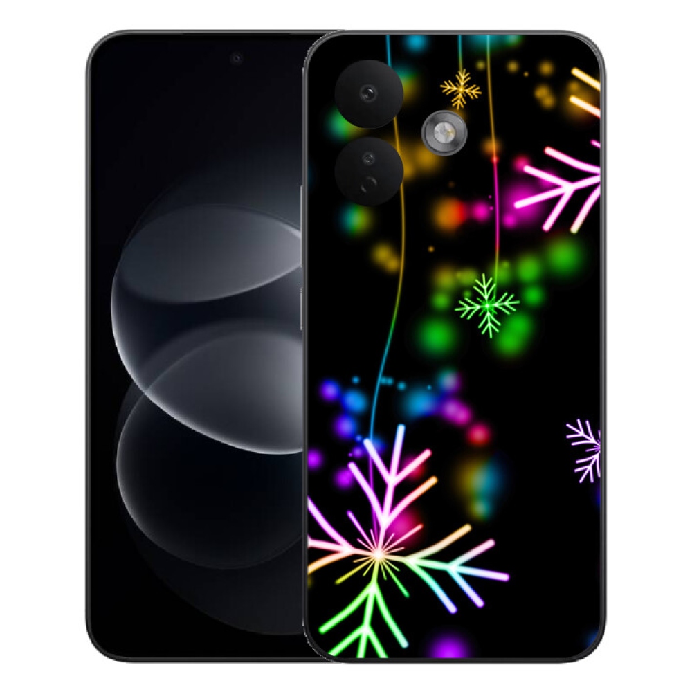 Gélový kryt mmCase na Xiaomi Redmi Note 17 Pro 5G - farebné vločky