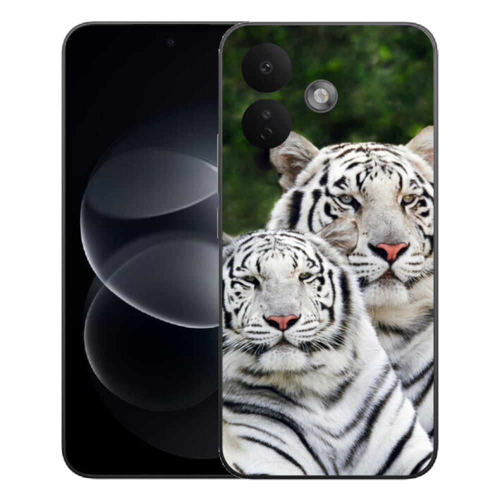 Gélový kryt mmCase na Xiaomi Redmi Note 17 Pro 5G - bieli tigre