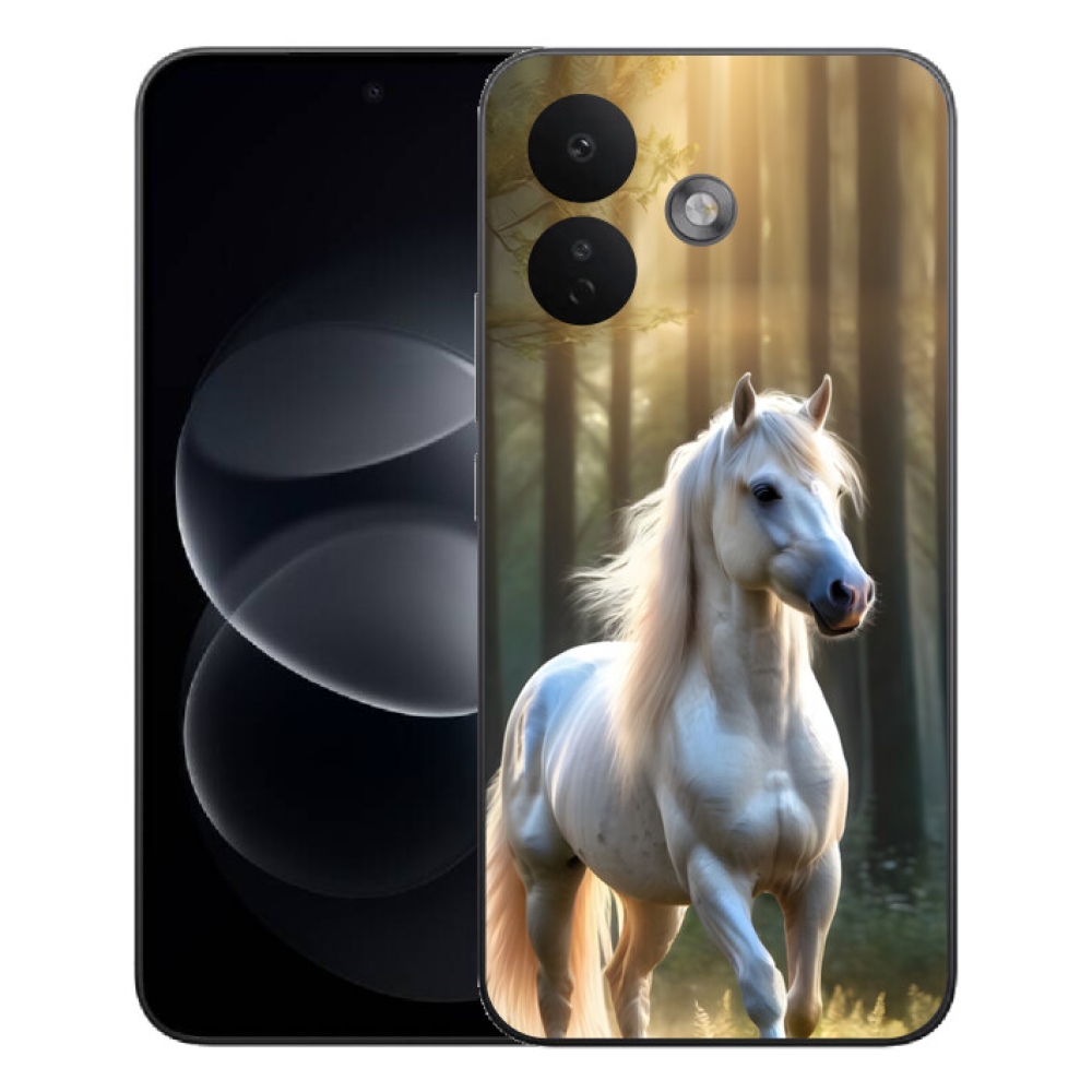 Gélový kryt mmCase na Xiaomi Redmi Note 17 Pro 5G - biely kôň 3