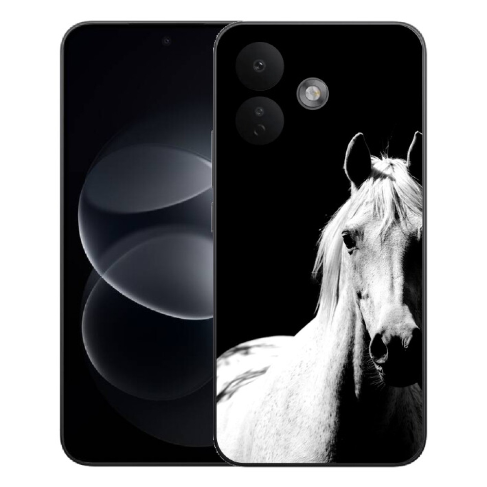 Gélový kryt mmCase na Xiaomi Redmi Note 17 Pro 5G - biely kôň 5