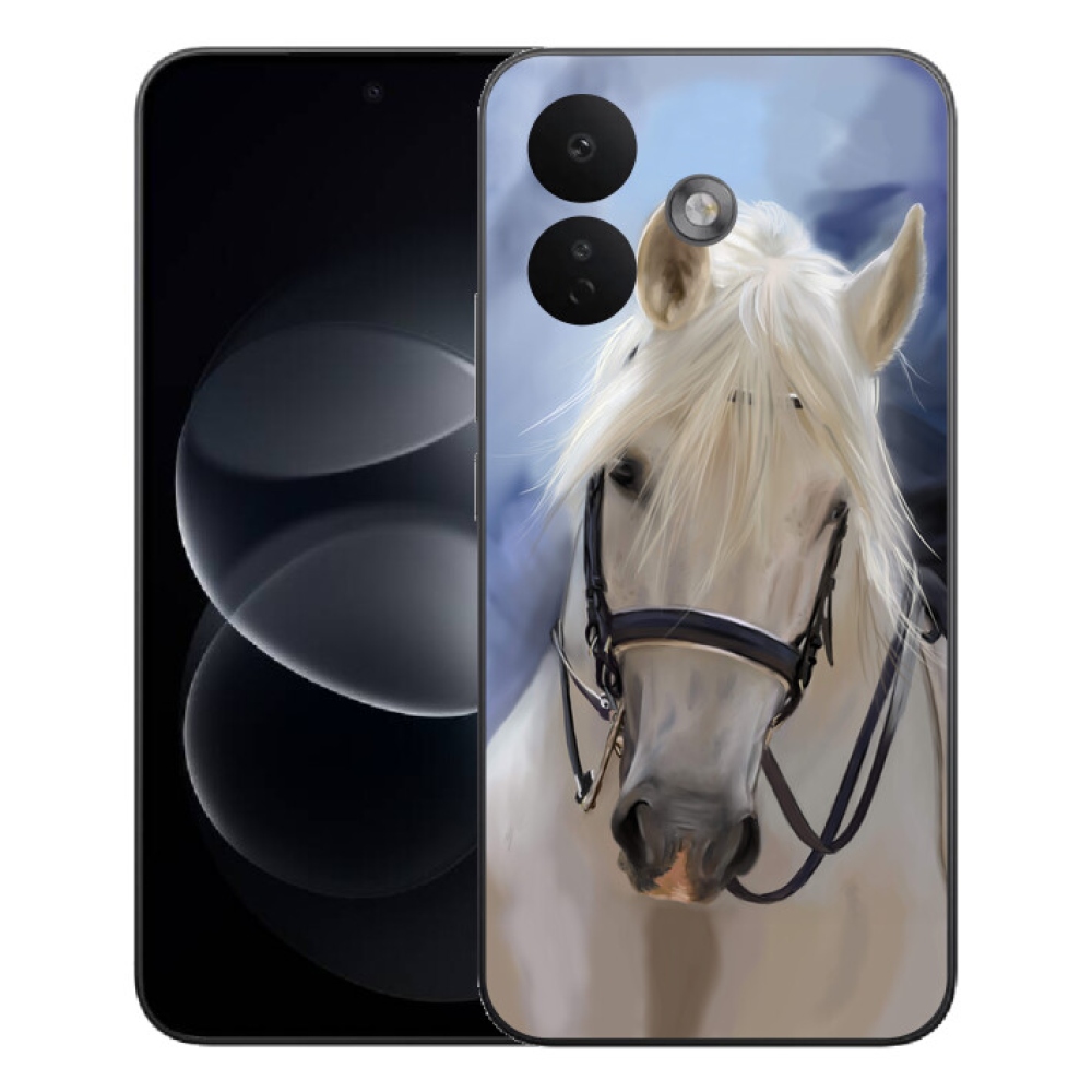 Gélový kryt mmCase na Xiaomi Redmi Note 17 Pro 5G - biely kôň