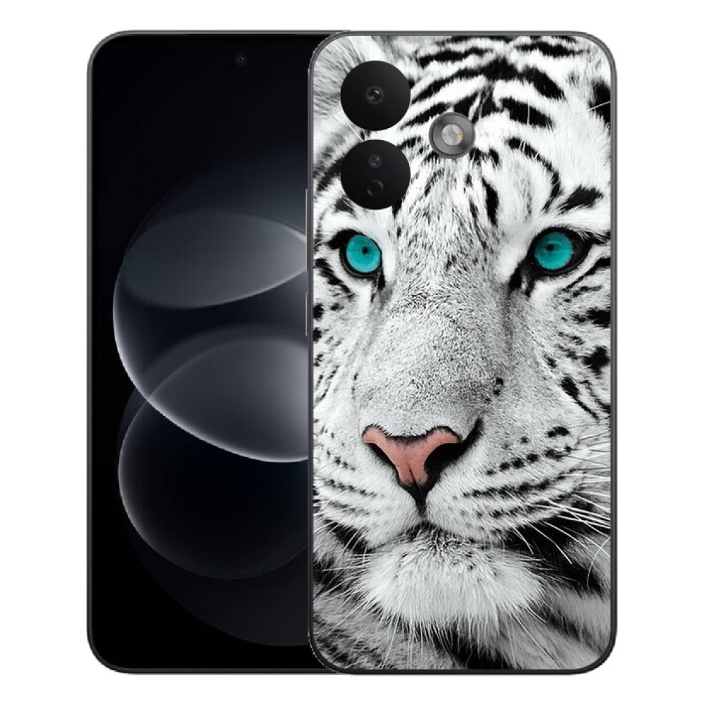 Gélový kryt mmCase na Xiaomi Redmi Note 17 Pro 5G - biely tiger
