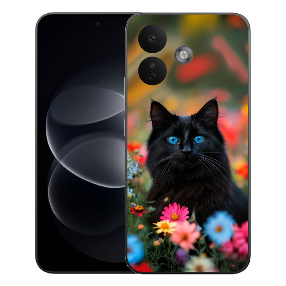 Gélový kryt mmCase na Xiaomi Redmi Note 17 Pro 5G - čierne mačiatko 4