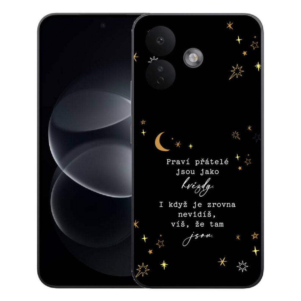Gélový kryt mmCase na Xiaomi Redmi Note 17 Pro 5G - citát 6 čierne pozadie