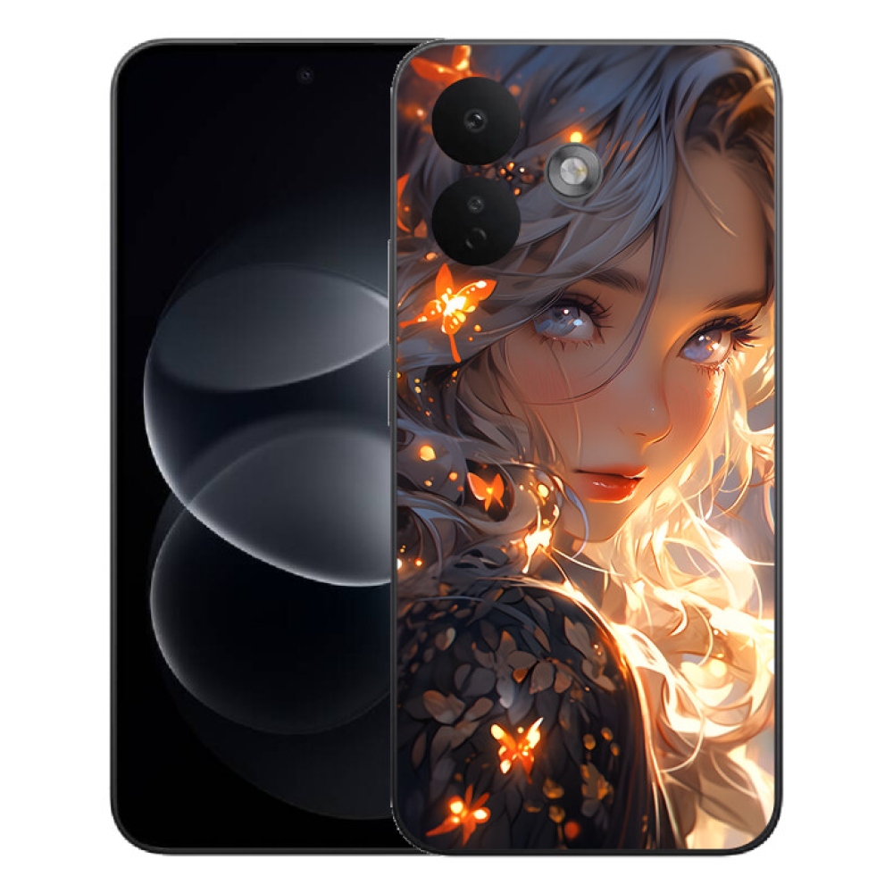 Gélový kryt mmCase na Xiaomi Redmi Note 17 Pro 5G - dievča a motýle