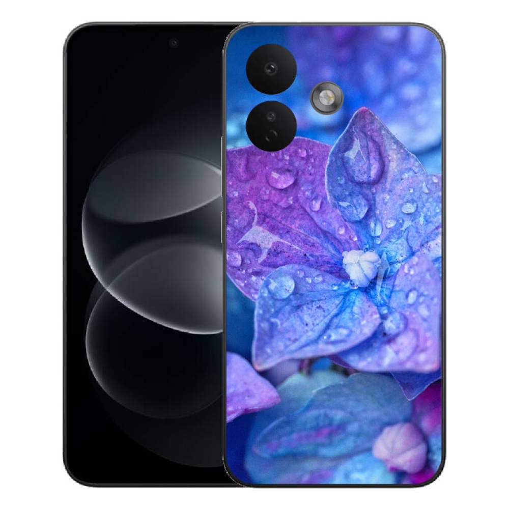 Gélový kryt mmCase na Xiaomi Redmi Note 17 Pro 5G - fialový kvet