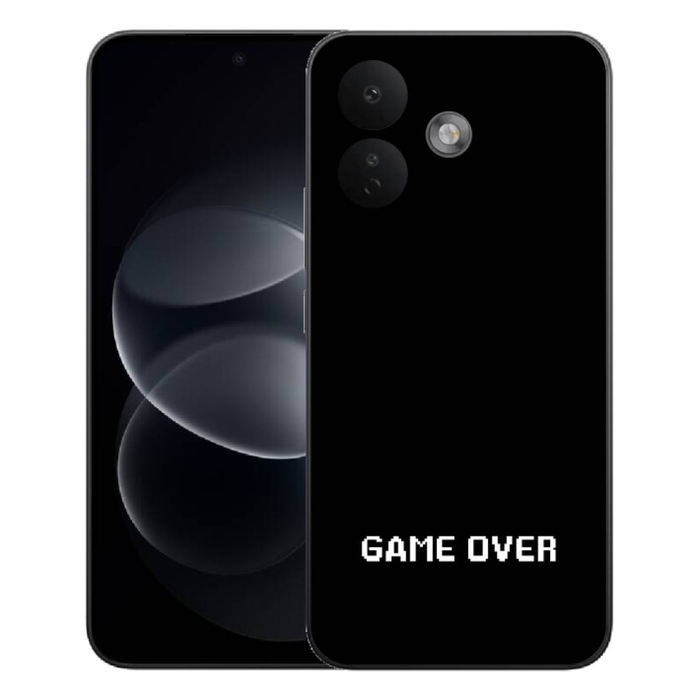 Gélový kryt mmCase na Xiaomi Redmi Note 17 Pro 5G - game over čierne pozadie