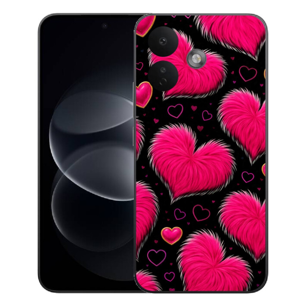 Gélový kryt mmCase na Xiaomi Redmi Note 17 Pro 5G - hebké srdce