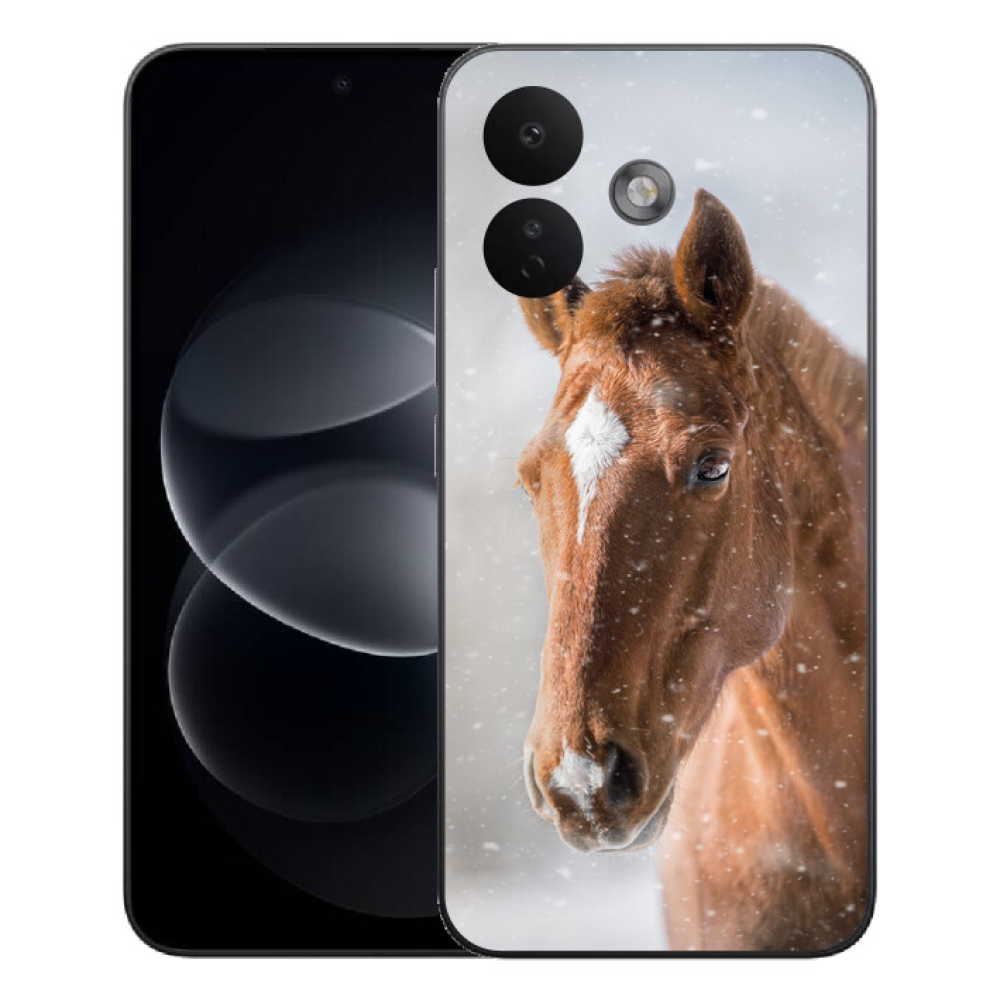 Gélový kryt mmCase na Xiaomi Redmi Note 17 Pro 5G - hnedý kôň 2