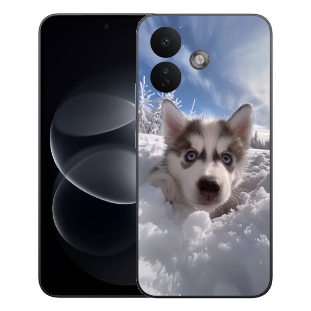 Gélový kryt mmCase na Xiaomi Redmi Note 17 Pro 5G - husky v snehu