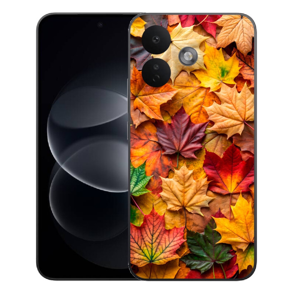 Gélový kryt mmCase na Xiaomi Redmi Note 17 Pro 5G - javorové listy 2