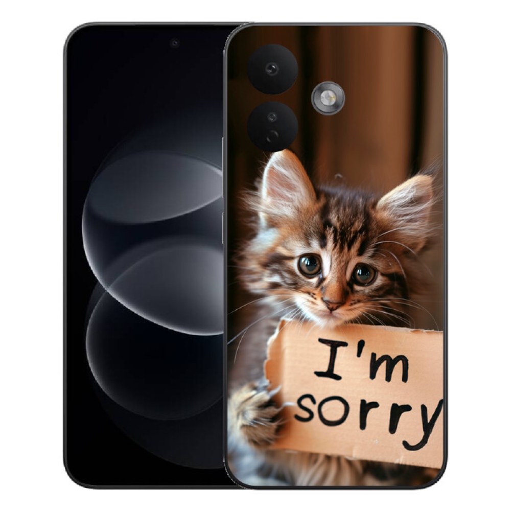 Gélový kryt mmCase na Xiaomi Redmi Note 17 Pro 5G - mačacie ospravedlnenie