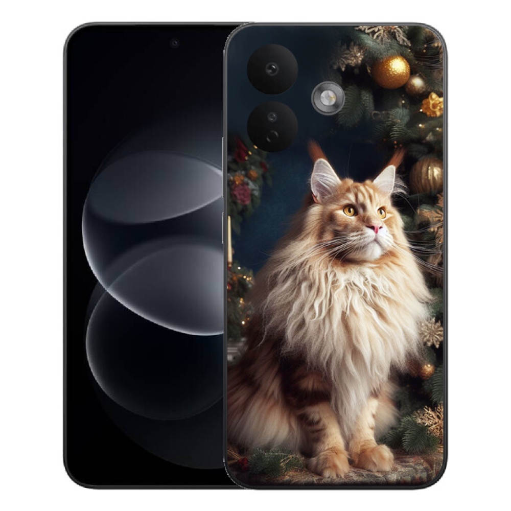 Gélový kryt mmCase na Xiaomi Redmi Note 17 Pro 5G - mačka pri stromčeku