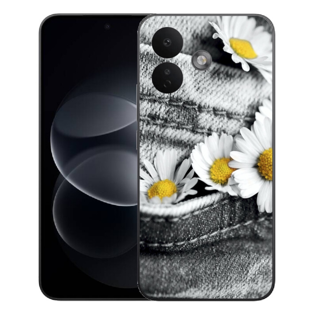 Gélový kryt mmCase na Xiaomi Redmi Note 17 Pro 5G - margaréty