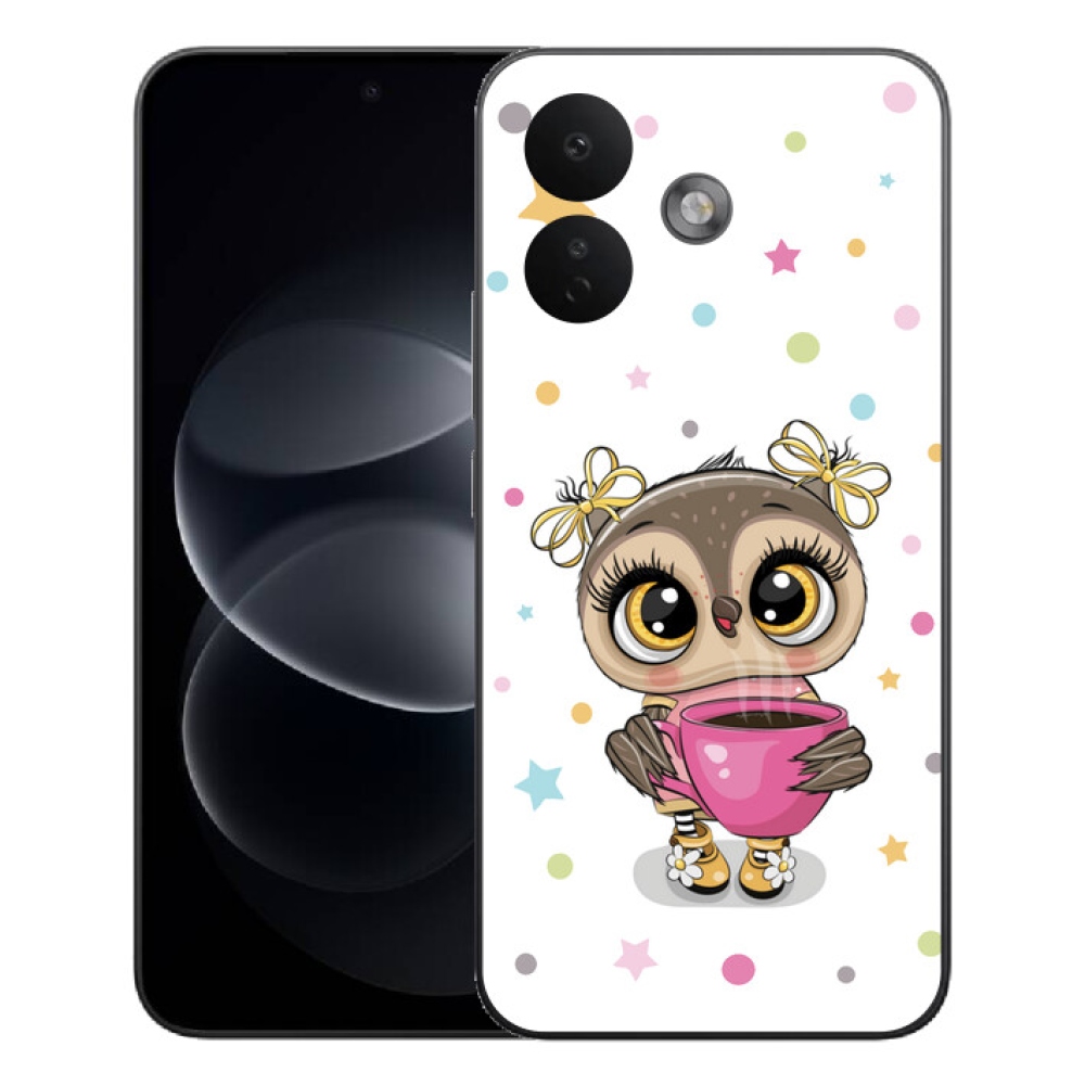 Gélový kryt mmCase na Xiaomi Redmi Note 17 Pro 5G - kreslená sovička