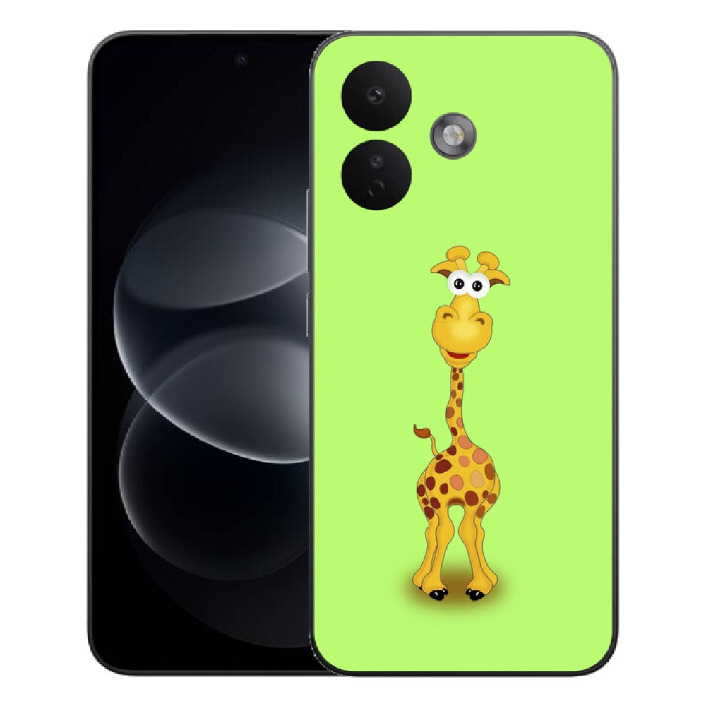 Gélový kryt mmCase na Xiaomi Redmi Note 17 Pro 5G - kreslená žirafa