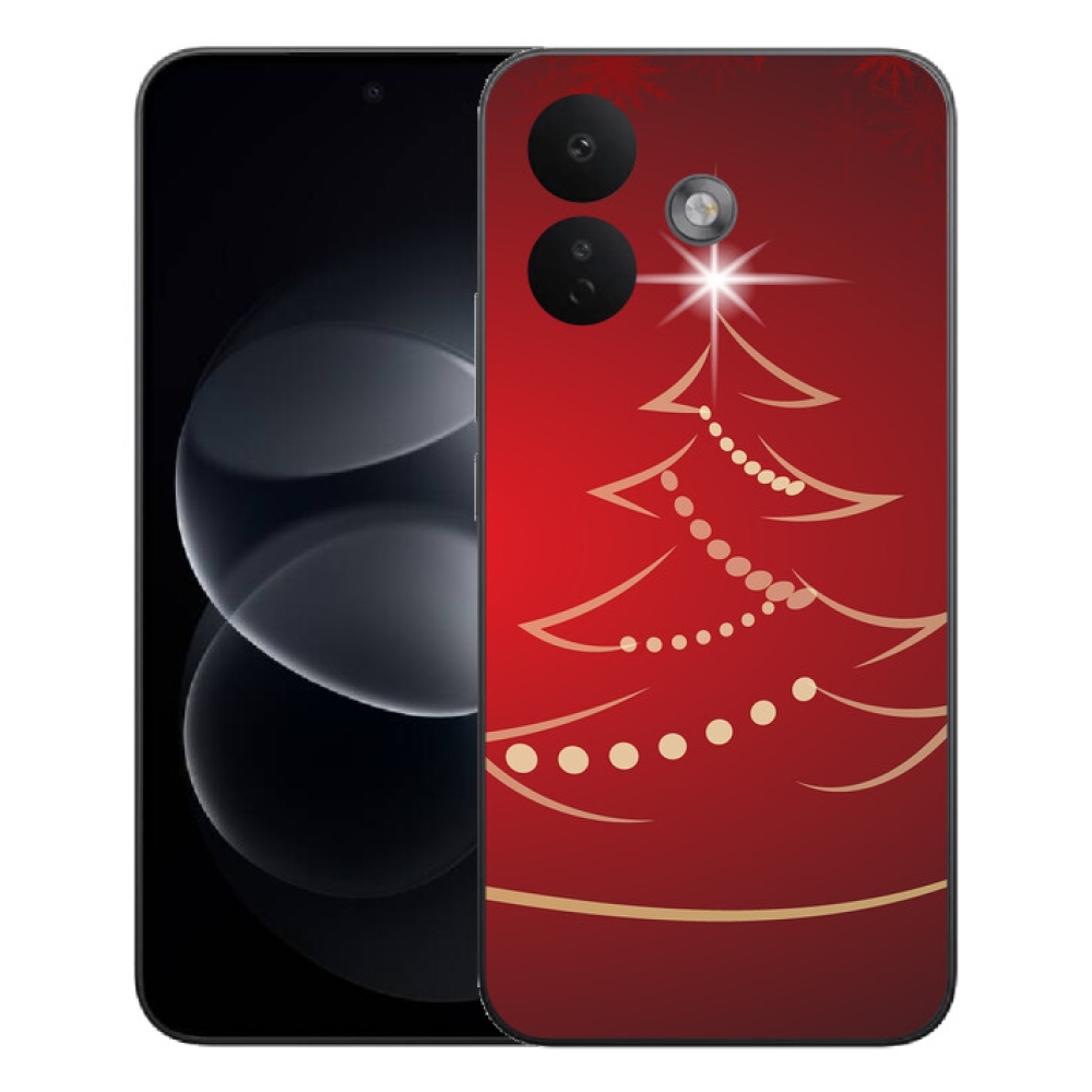 Gélový kryt mmCase na Xiaomi Redmi Note 17 Pro 5G - kreslený vianočný stromček