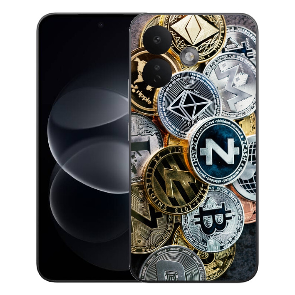 Gélový kryt mmCase na Xiaomi Redmi Note 17 Pro 5G - kryptomeny