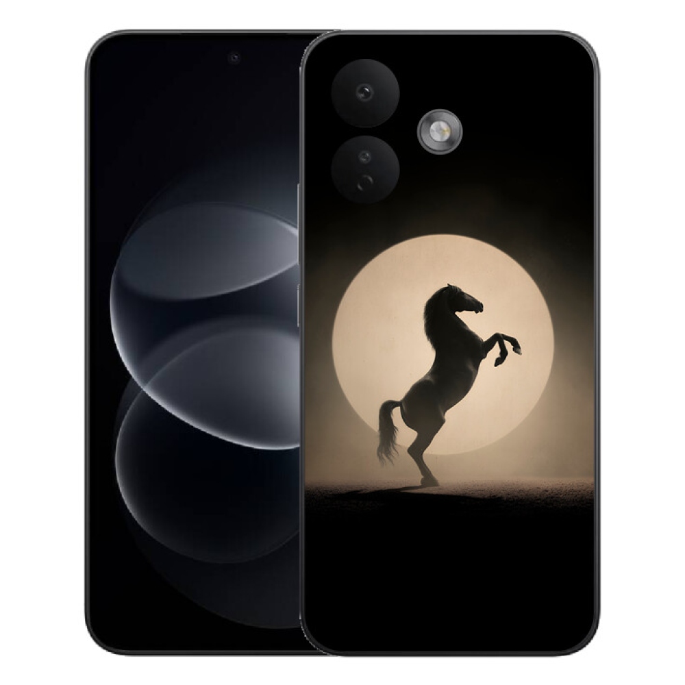 Gélový kryt mmCase na Xiaomi Redmi Note 17 Pro 5G - kôň v siluete