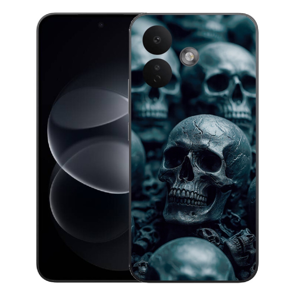 Gélový kryt mmCase na Xiaomi Redmi Note 17 Pro 5G - lebka 2