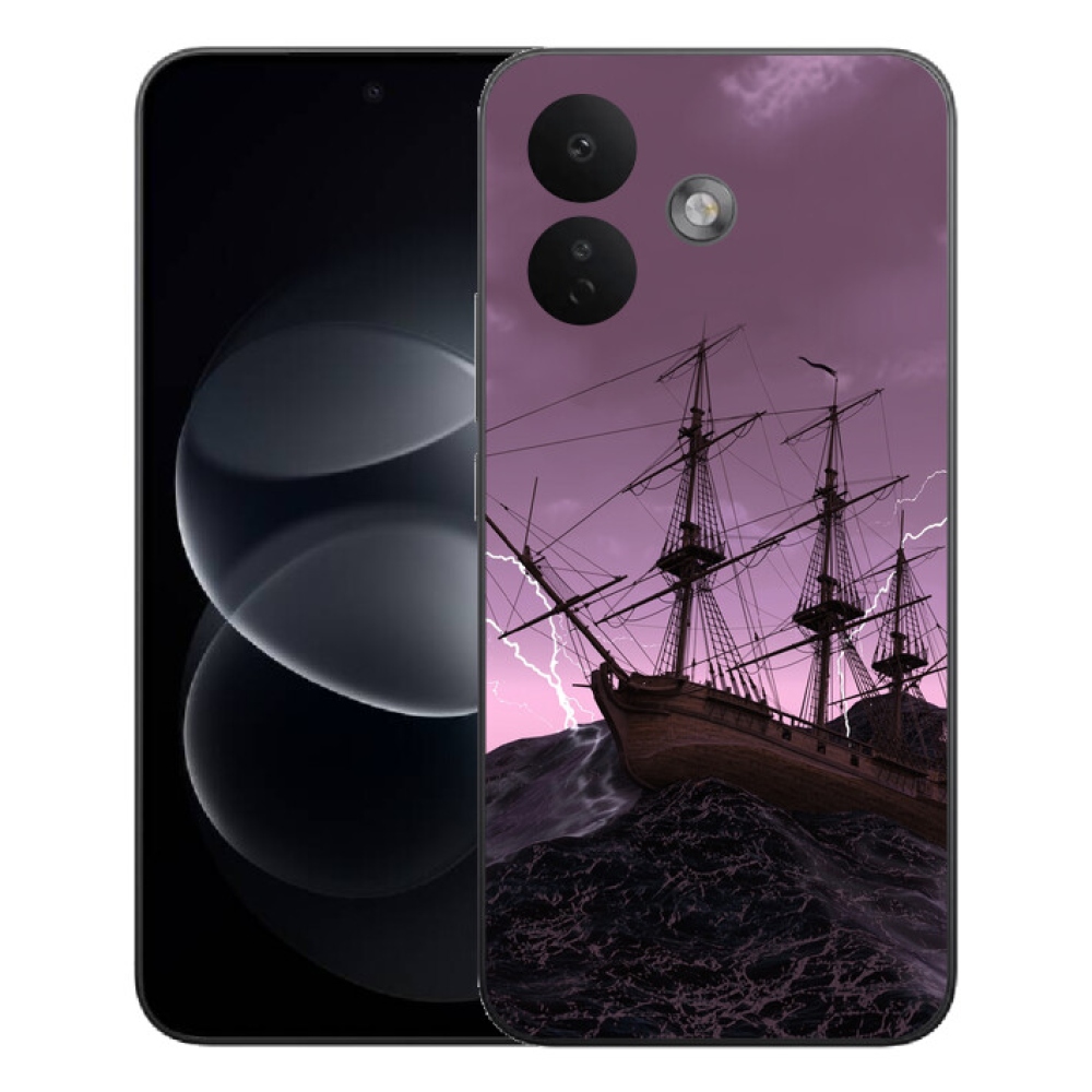 Gélový kryt mmCase na Xiaomi Redmi Note 17 Pro 5G - loď v búrke