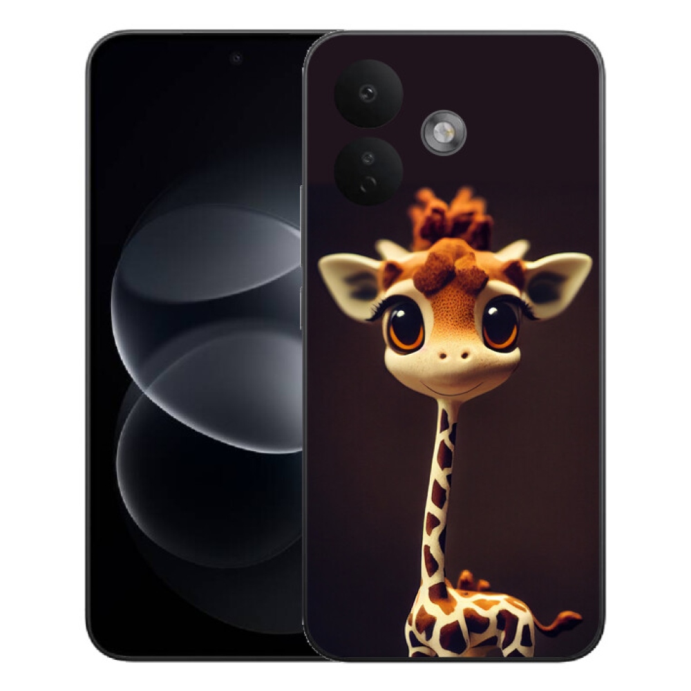Gélový kryt mmCase na Xiaomi Redmi Note 17 Pro 5G - malá žirafa
