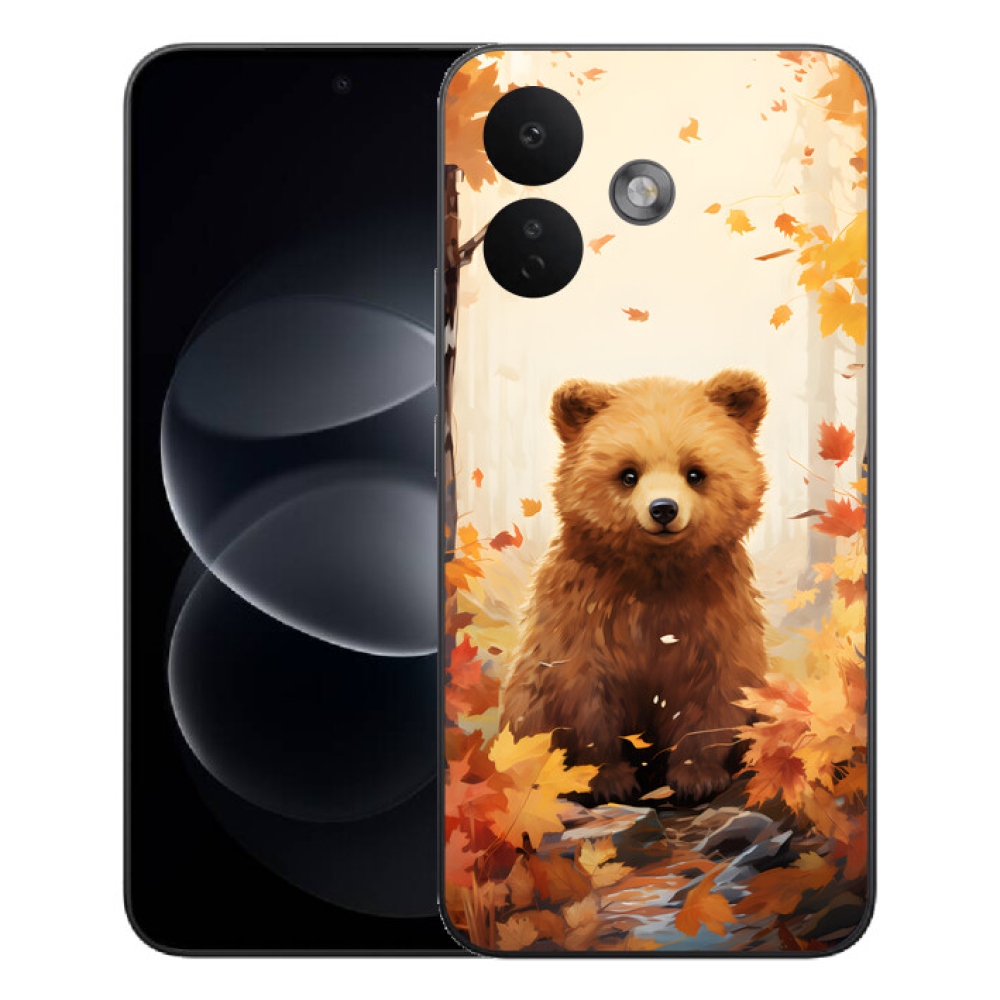 Gélový kryt mmCase na Xiaomi Redmi Note 17 Pro 5G - medveď v lese