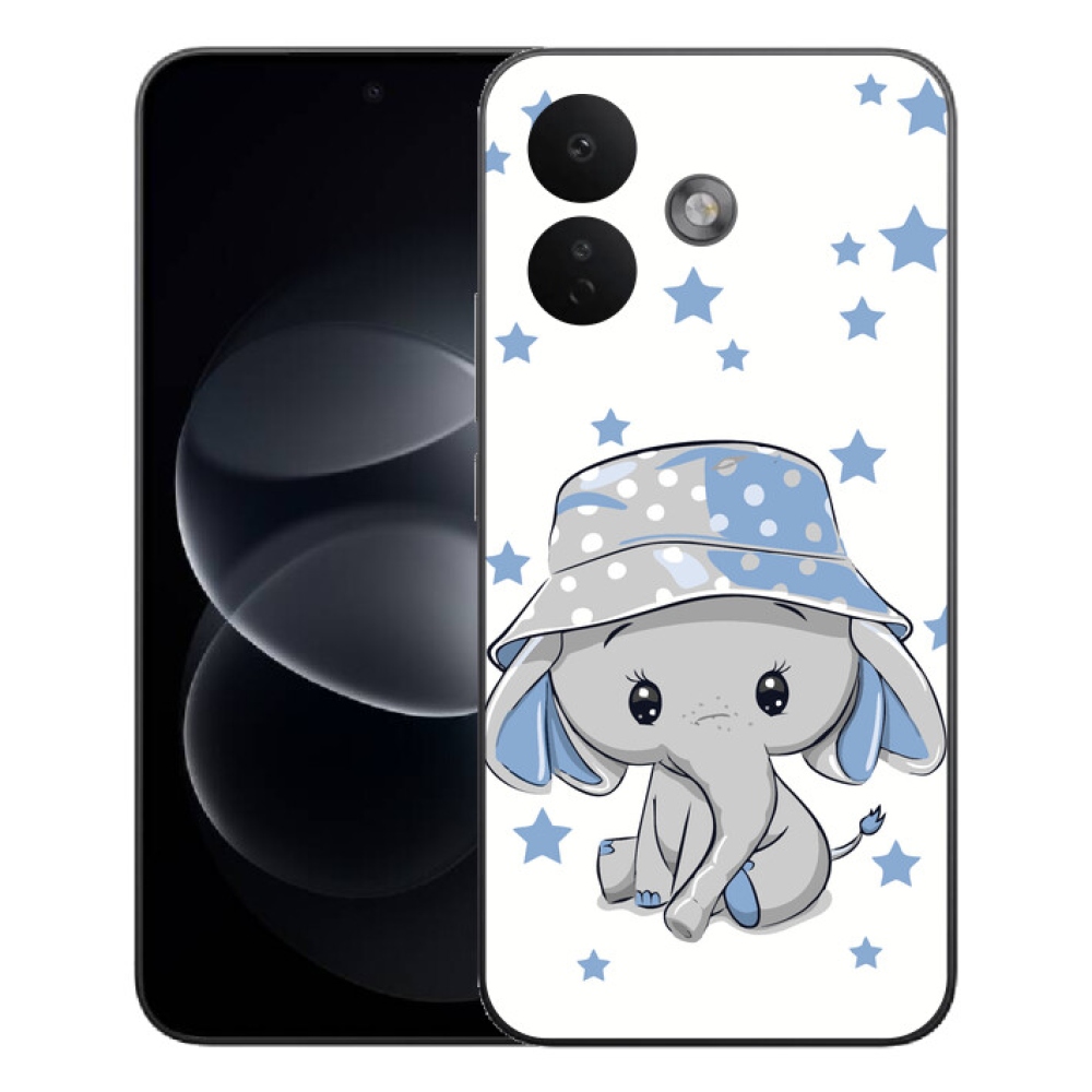 Gélový kryt mmCase na Xiaomi Redmi Note 17 Pro 5G - modrý slon