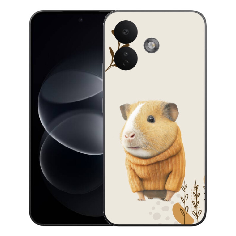 Gélový kryt mmCase na Xiaomi Redmi Note 17 Pro 5G - morča vo svetri