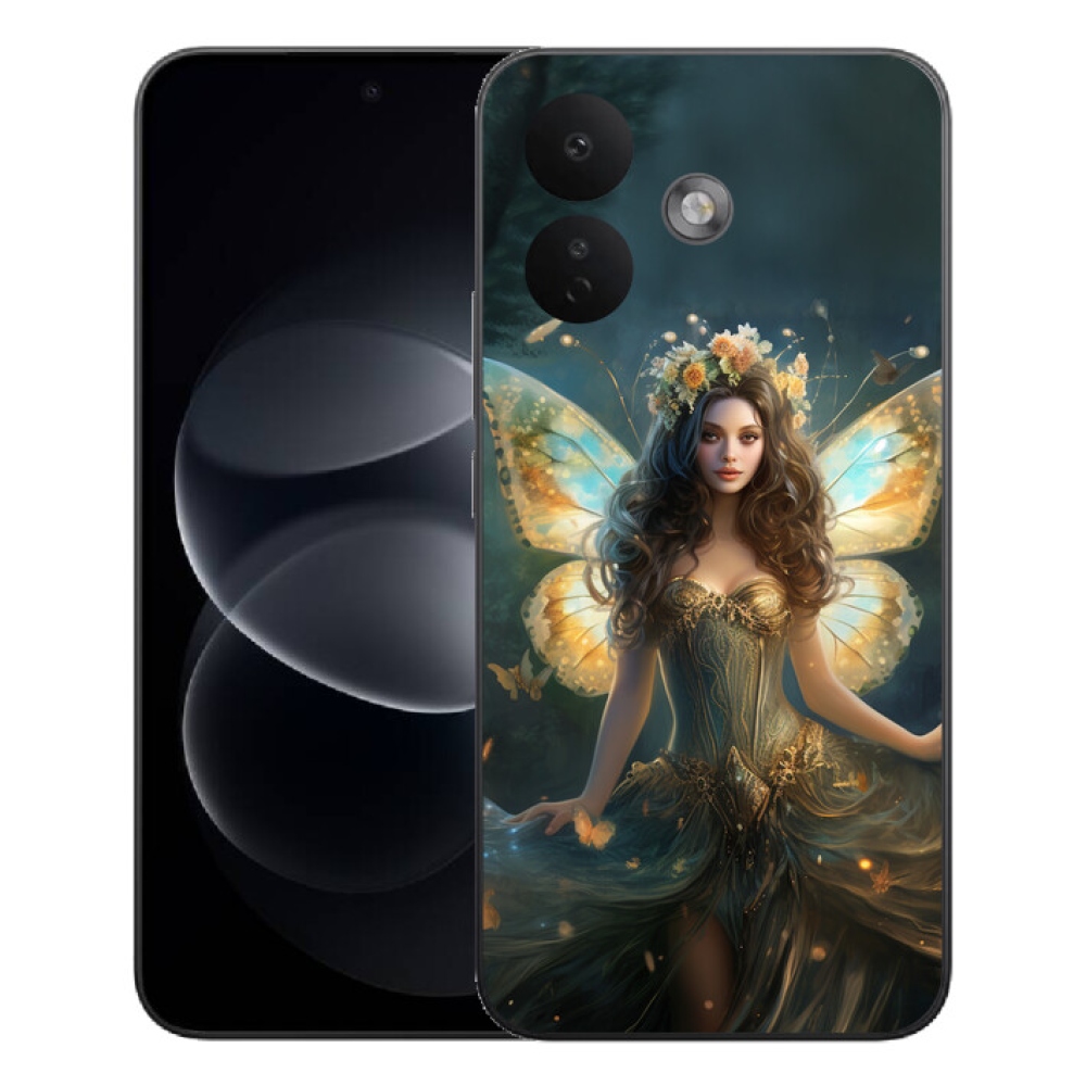 Gélový kryt mmCase na Xiaomi Redmi Note 17 Pro 5G - motýlia žena