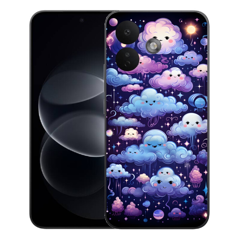 Gélový kryt mmCase na Xiaomi Redmi Note 17 Pro 5G - mráčiky