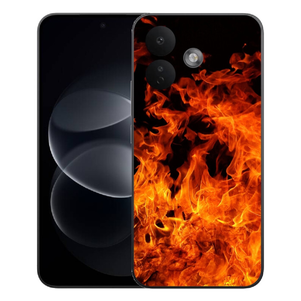 Gélový kryt mmCase na Xiaomi Redmi Note 17 Pro 5G - muzikant a oheň