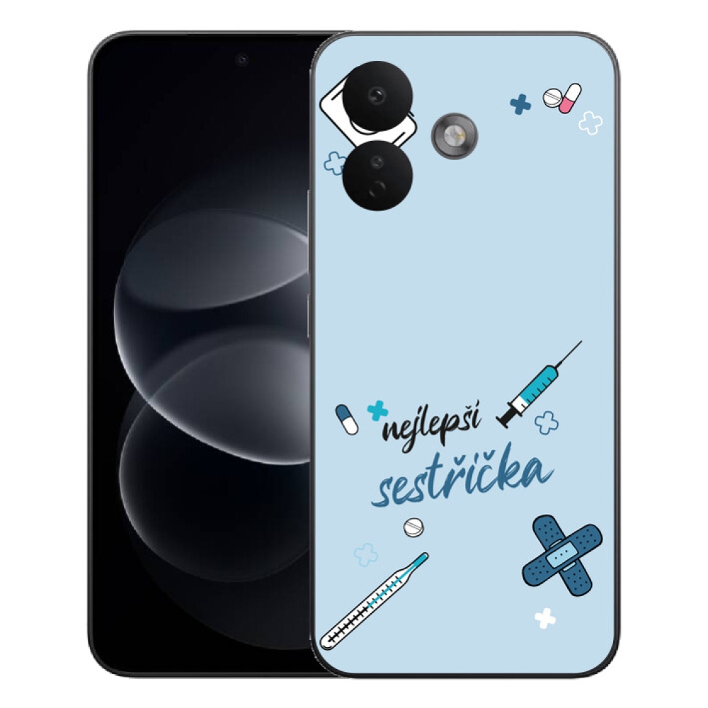 Gélový kryt mmCase na Xiaomi Redmi Note 17 Pro 5G - najlepšia sestrička modré pozadie