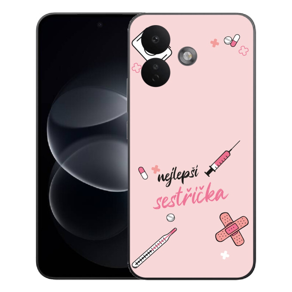 Gélový kryt mmCase na Xiaomi Redmi Note 17 Pro 5G - najlepšia sestrička ružové pozadie