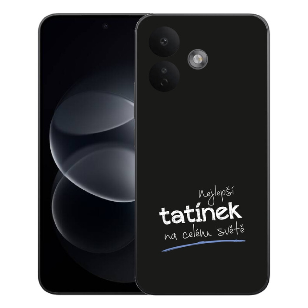 Gélový kryt mmCase na Xiaomi Redmi Note 17 Pro 5G - najlepší otecko 4 čierne pozadie